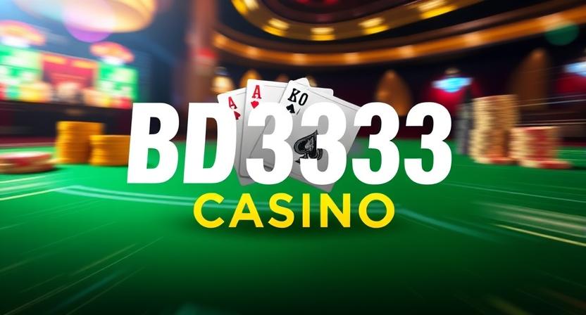 Live dealer streaming tables on BD3333 casino